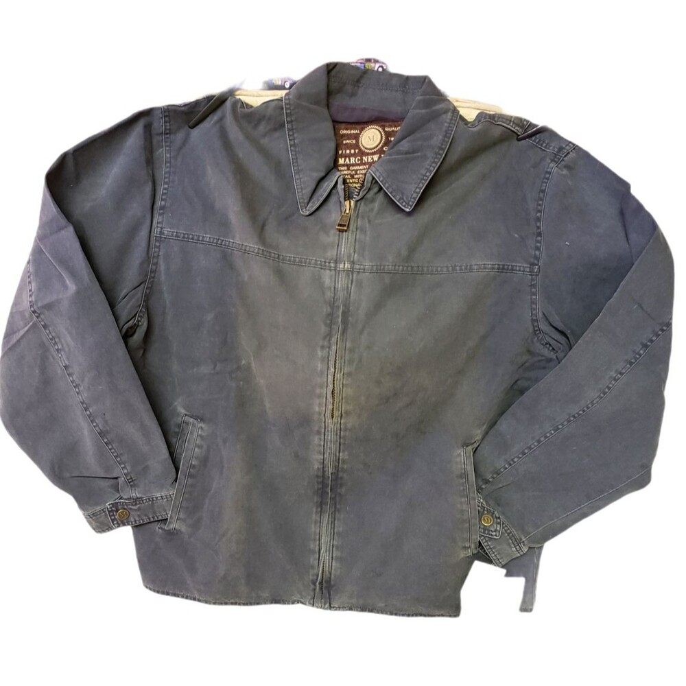 Vintage Marc New York By Andrew Marc Men's Original Cloth Denim Jacket, Size M - Picture 2 of 12